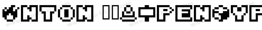 Anton 常规(OpenType TrueType字体转换